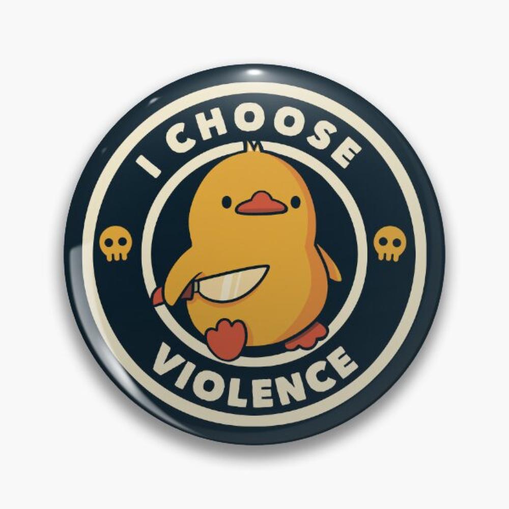 Ethnic Modern Fashion - I Choose Violence Funny Duck by
