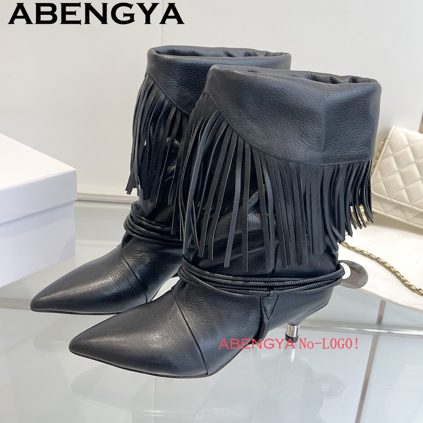 Suede Leather Edge Tassel Desi - огляд і ціна Ethnic Fashion Women