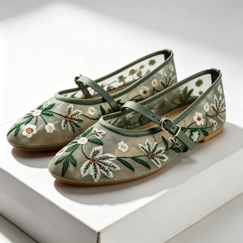 Mesh Embroidered Leisure Balle - огляд і ціна Ethnic Fashion Design