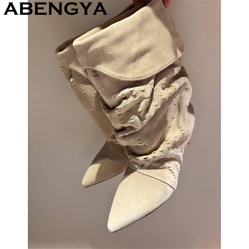 Women's Mid Calf Short Boots 2 - огляд і ціна Ethnic Fashion Women