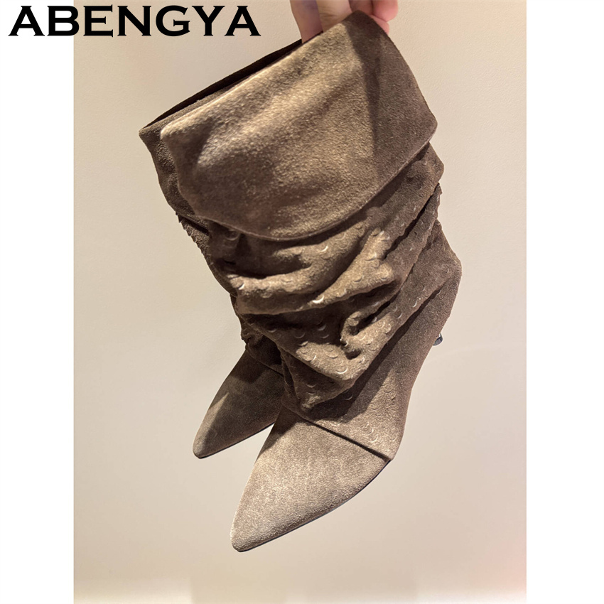 Women's Mid Calf Short Boots 2 - огляд і ціна Ethnic Fashion Women