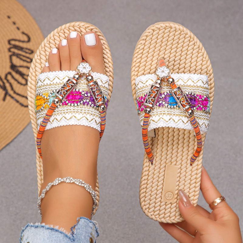 Women Slippers Outdoor Handwov - огляд і ціна Ethnic Modern Fashion