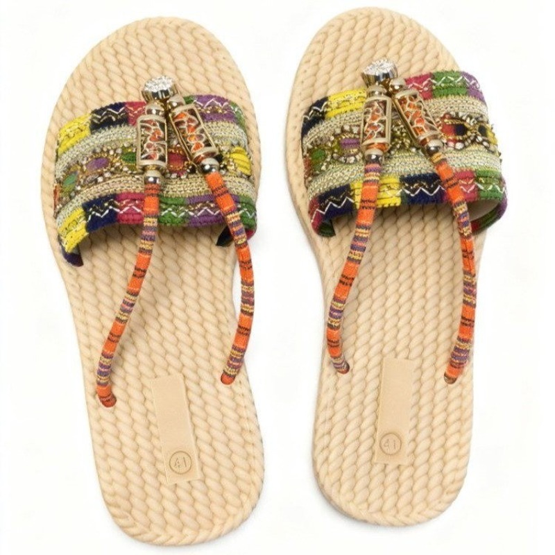 Women Slippers Outdoor Handwov - огляд і ціна Ethnic Modern Fashion