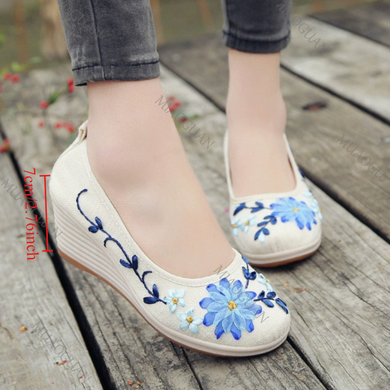 Embroidered Women Comfort Wedg - огляд і ціна Ethnic Fashion Women