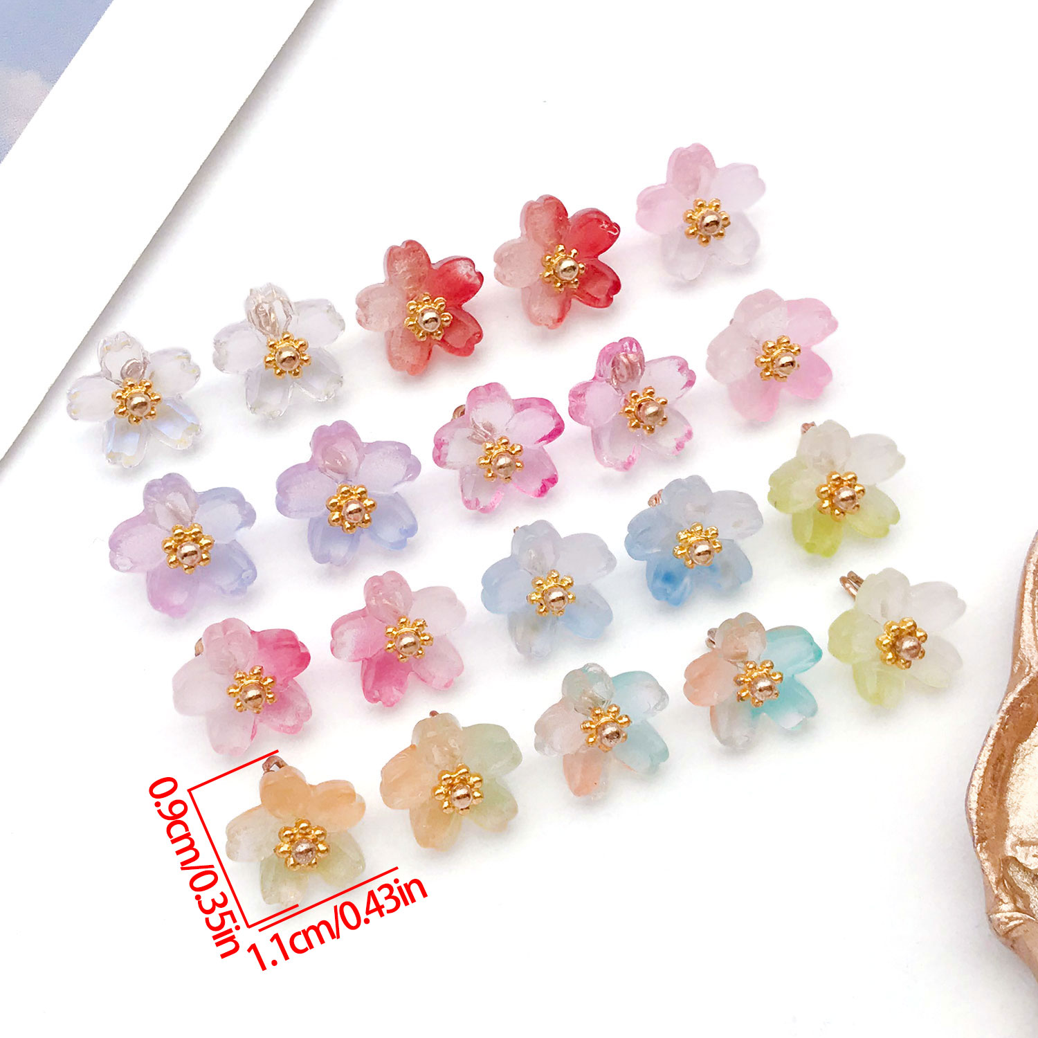 10/20pcs Vibrant Glass Cherry  - огляд і ціна Ethnic Modern Fashion